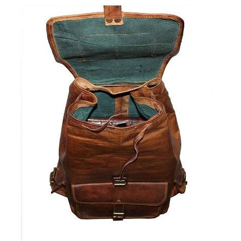 Genuine Leather Backpack Rucksack Bag