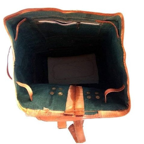 Genuine Leather Backpack Rucksack Bag