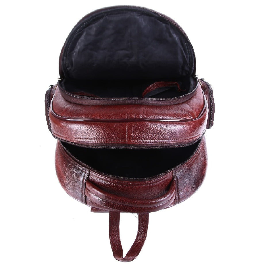 Genuine Leather Backpack Shoulder Travel Bag Unisex