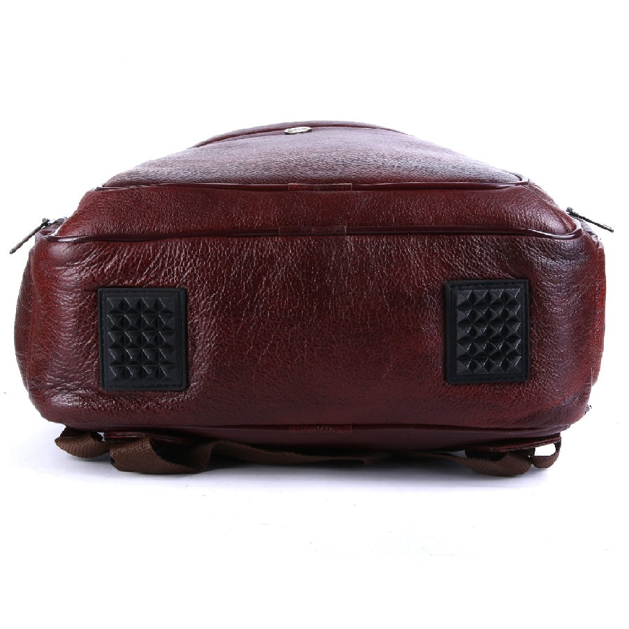Genuine Leather Backpack Shoulder Travel Bag Unisex