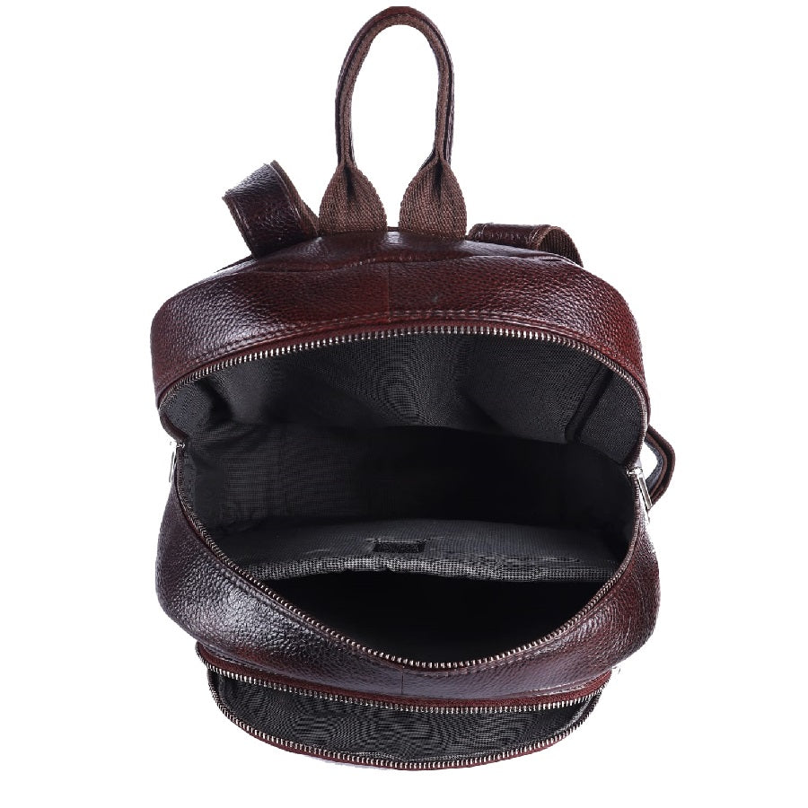 Genuine Leather Backpack Shoulder Travel Bag Unisex