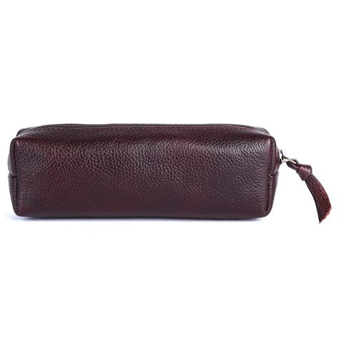 Genuine Leather Brown Utility Pouch