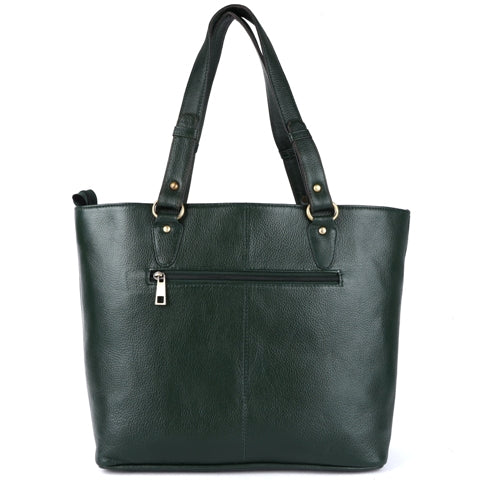 Genuine Leather Brown Women's Tote Handbag