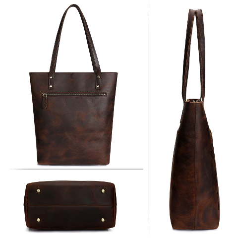 Genuine Leather Casual Tote Bag