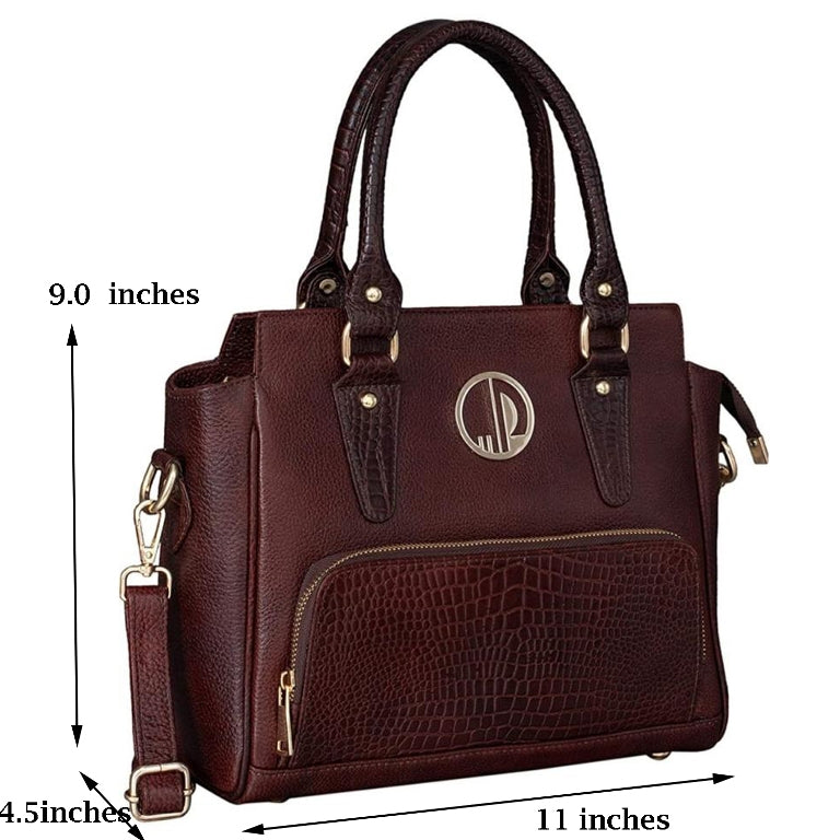 Genuine Leather Designer Shoulder Tote Purse