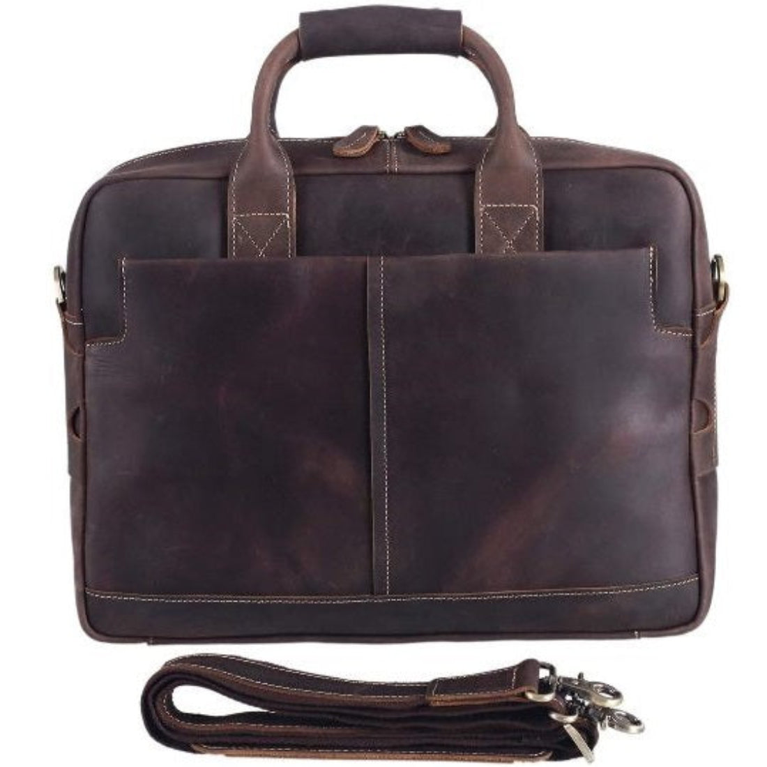 Genuine Leather Full Grain Briefcase Bag