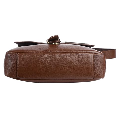 Genuine Leather Laptop Messenger Flap Bag