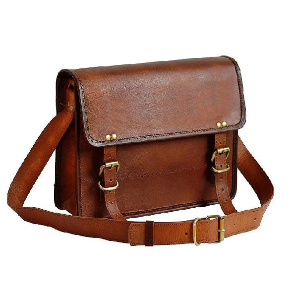 Genuine Small Leather Messenger Bag Women's