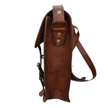 Genuine Small Leather Messenger Bag Women's