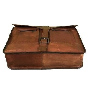 Genuine Vintage Leather Messenger Bag For Office