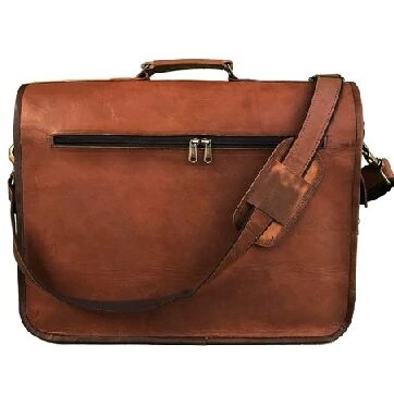 Genuine Vintage Leather Messenger Bag For Office