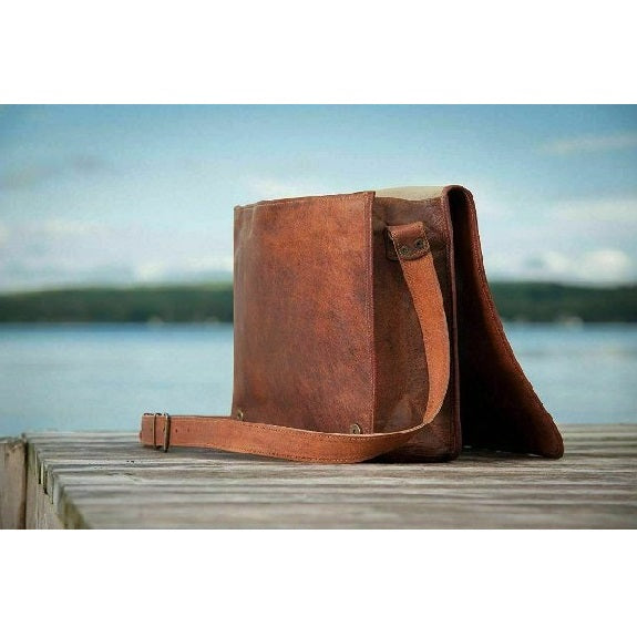 Handmade Leather Full Flap Messenger Bag