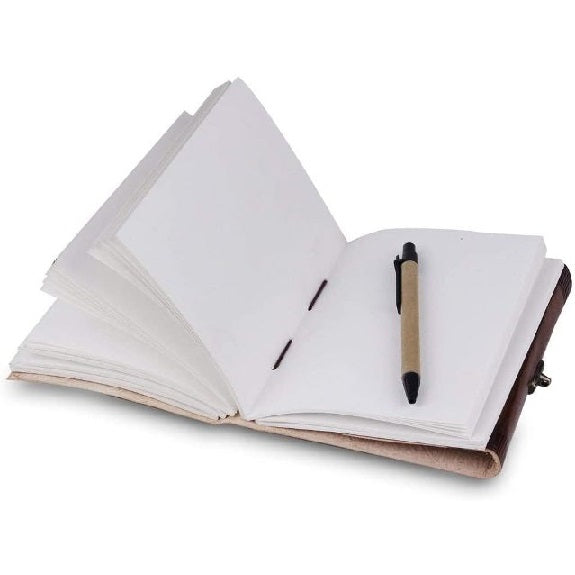 Handmade Leather Leaf Journal Notebook