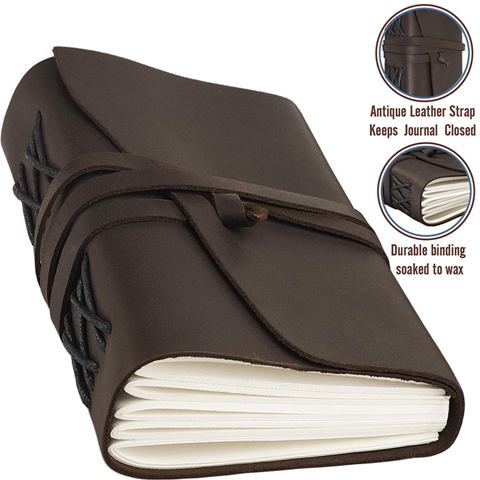 Leather  Bound Journal Notebook for Men Women