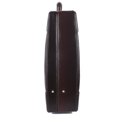 Leather Brown Synthetic Briefcase Bag