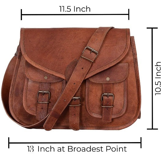 Leather Crossbody Satchel Women's Bag