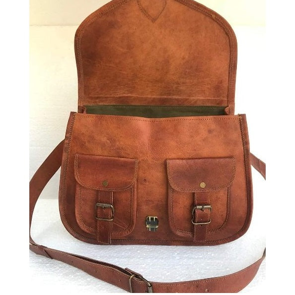 Leather Crossbody Satchel Women's Bag