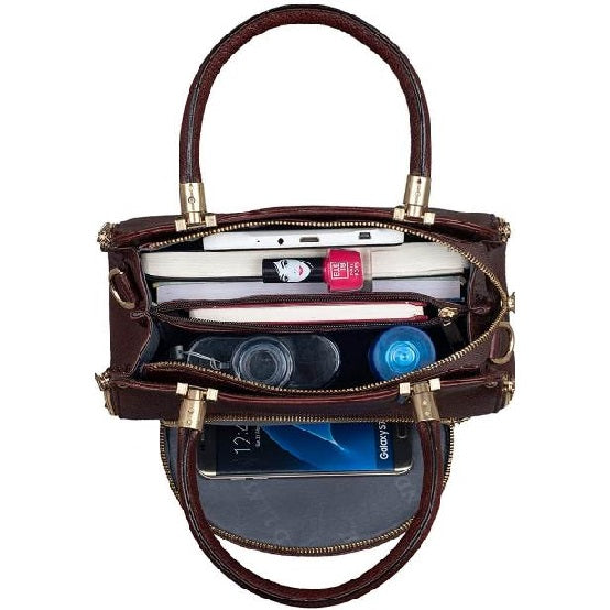 Leather Handbag Shoulder Tote Purse Cross body Bag