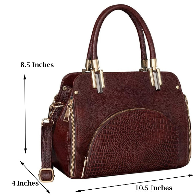 Leather Handbag Shoulder Tote Purse Cross body Bag