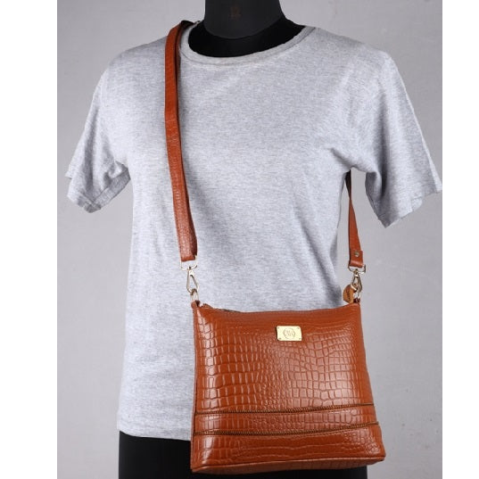 Leather Handbag with Adjustable Strap