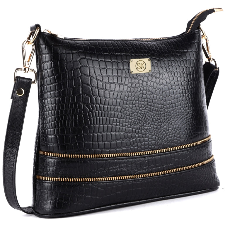 Leather Handbag with Adjustable Strap
