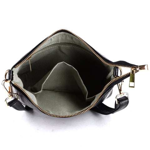 Leather Handbag with Adjustable Strap