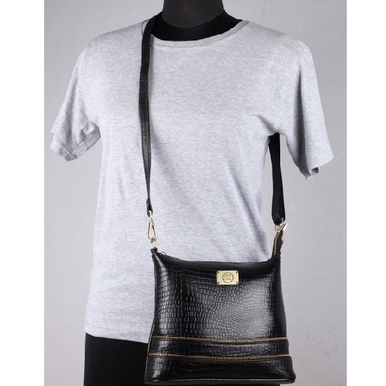 Leather Handbag with Adjustable Strap