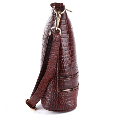 Leather Handbag with Adjustable Strap