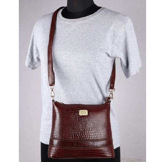 Leather Handbag with Adjustable Strap