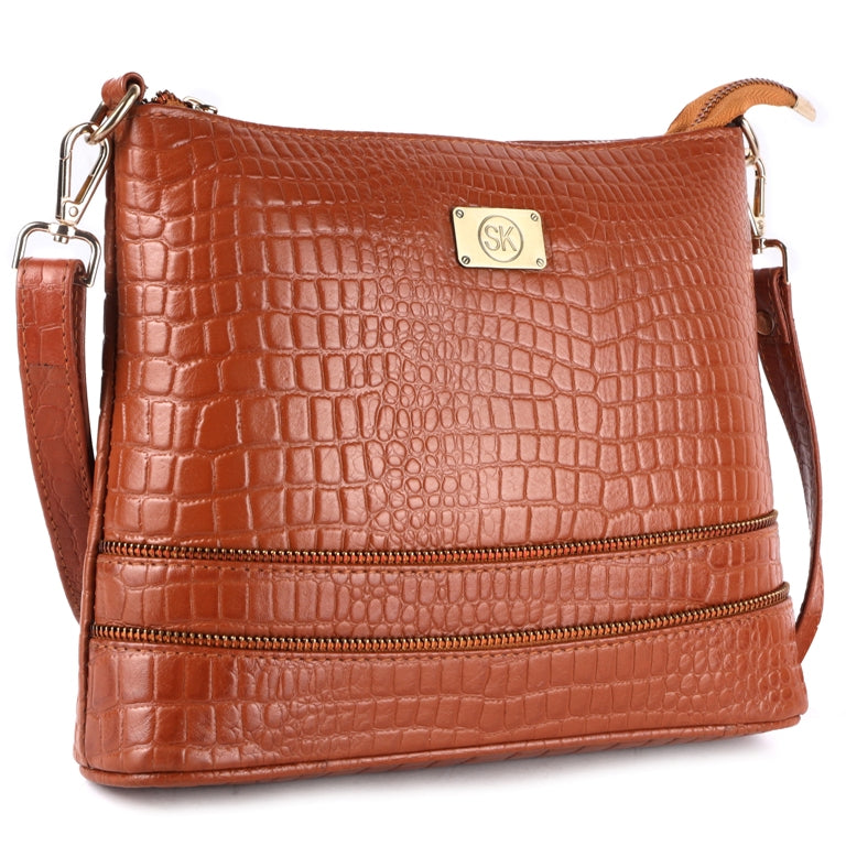 Leather Handbag with Adjustable Strap