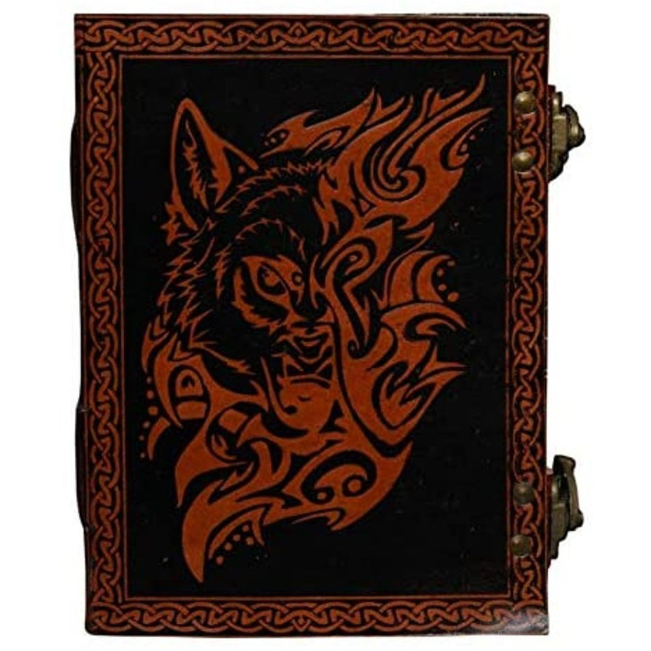 Leather Refillable Journals Wolf Color
