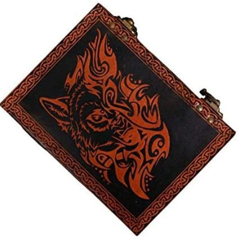 Leather Refillable Journals Wolf Color