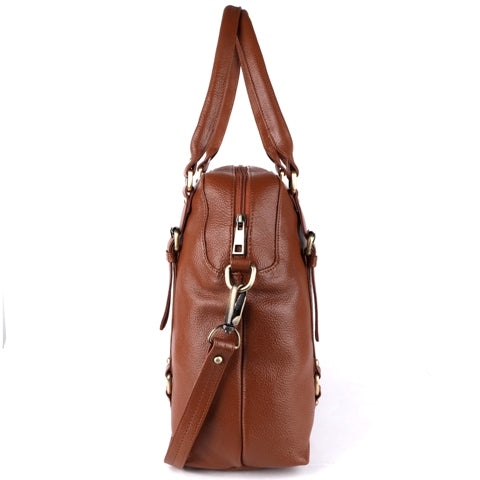 Leather Satchel Shoulder Tote Ladies Bag