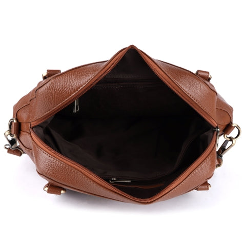 Leather Satchel Shoulder Tote Ladies Bag