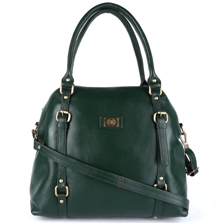 Leather Satchel Shoulder Tote Ladies Bag