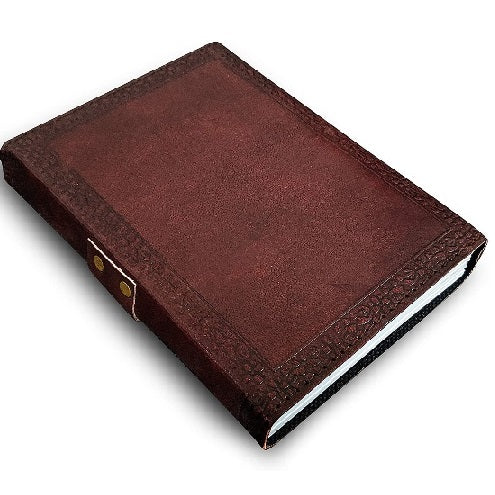 Leather Semi-Precious Stone With Bound Journal