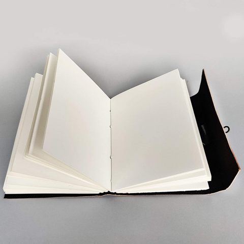 Leather Semi-Precious Stone With Bound Journal