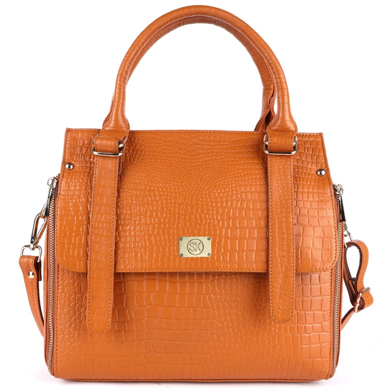 Leather Top Handle Shoulder Sling Hand Bag