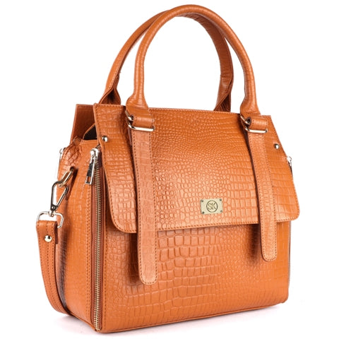 Leather Top Handle Shoulder Sling Hand Bag