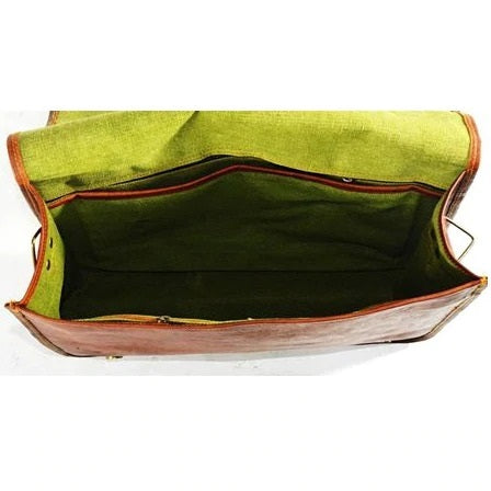 Leather Vintage Flap Messenger Bag Men & Women