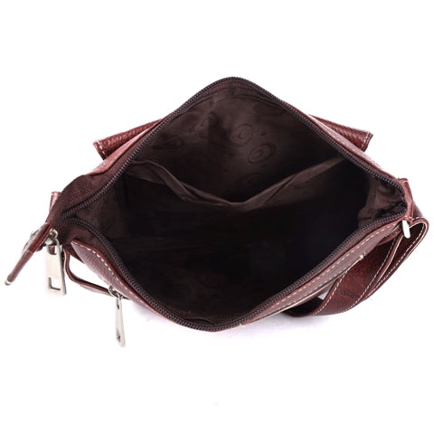 Leather Women Laptop Bag Cross Over Bag