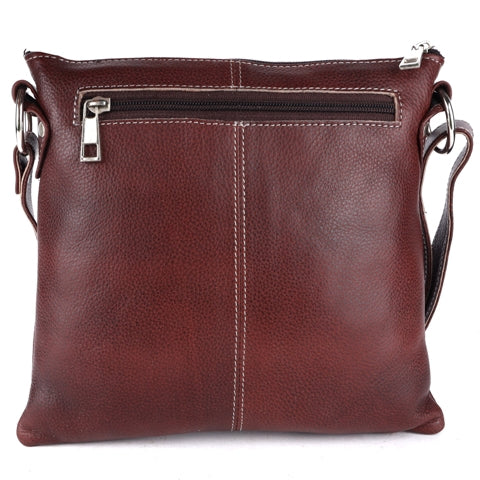 Leather Women Laptop Bag Cross Over Bag