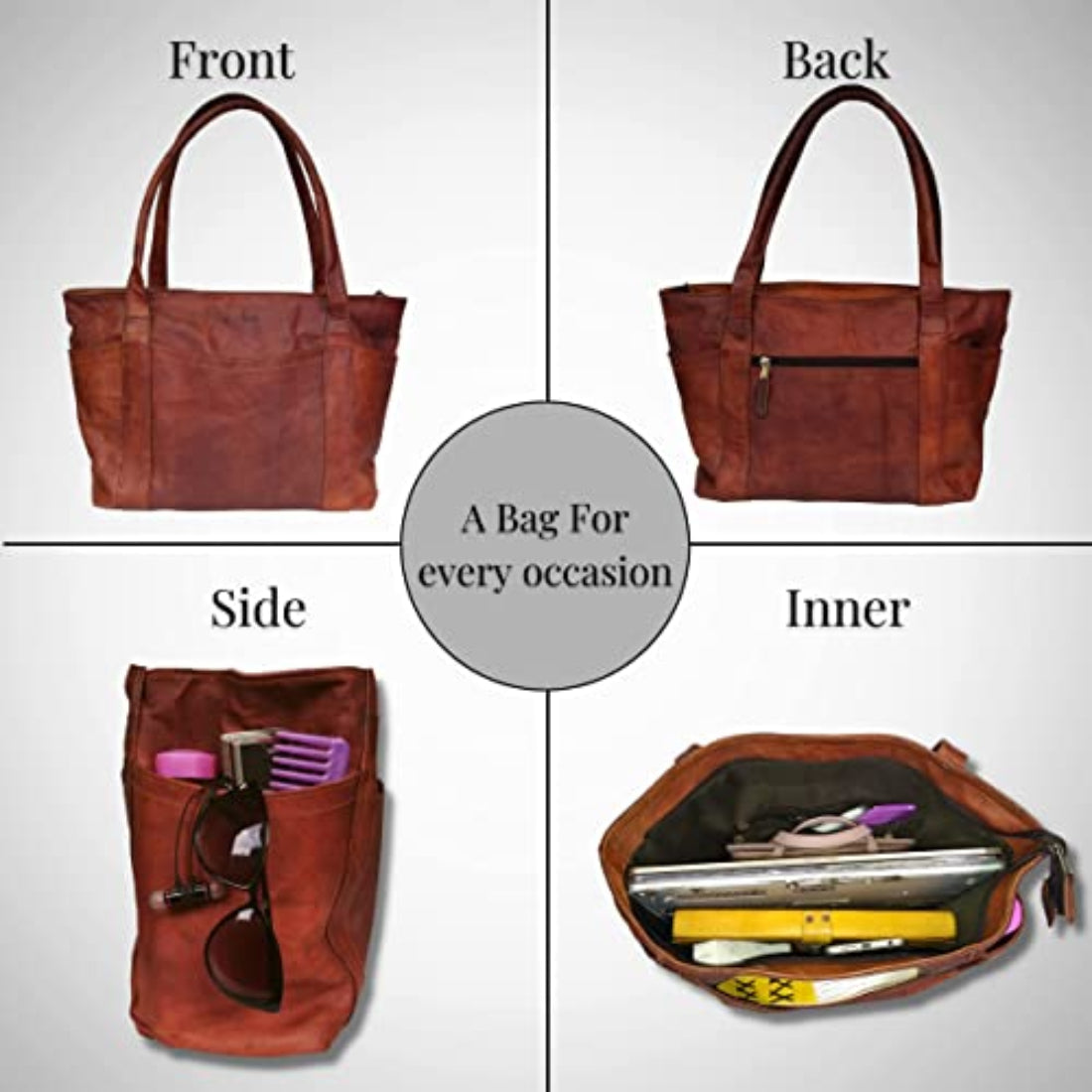 Leather Women’s Tote Style Shoulder Handbag
