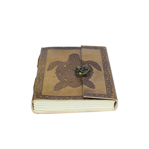 Vintage Leather Journal Notebook (Tortoise)