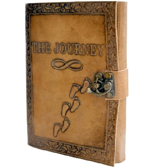 Vintage Leather Notebook Journal ( The Journey )