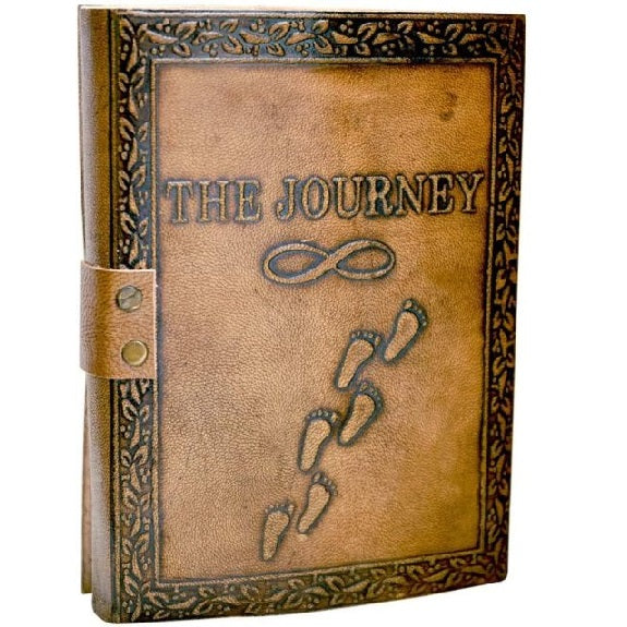 Vintage Leather Notebook Journal ( The Journey )