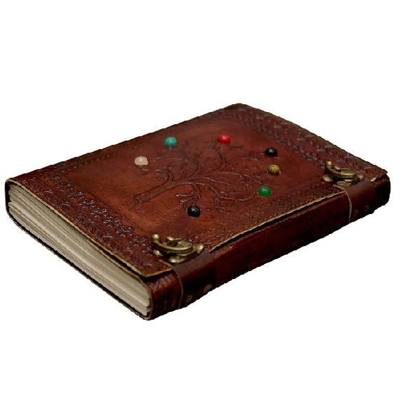 Vintage Leather Writing Journal Tree Of Life