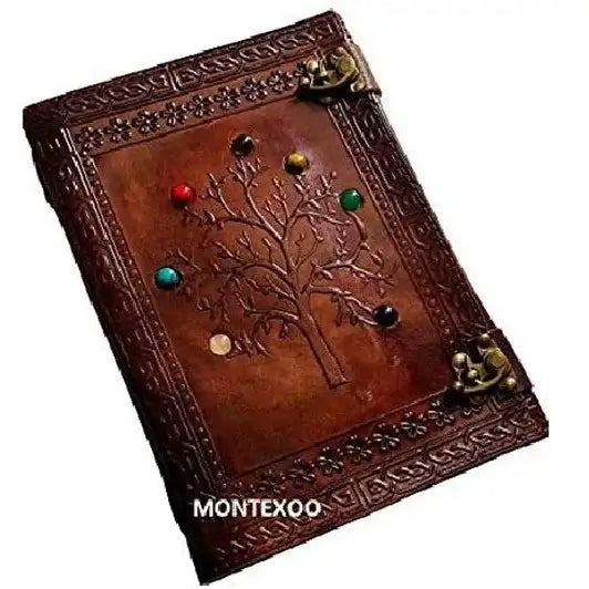 Vintage Leather Writing Journal Tree Of Life