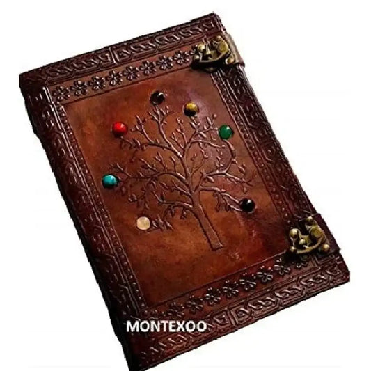 Vintage Leather Writing Journal Tree Of Life