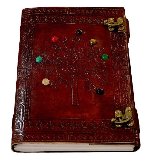 Vintage Leather Writing Journal Tree Of Life
